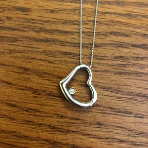 Silver heart necklace